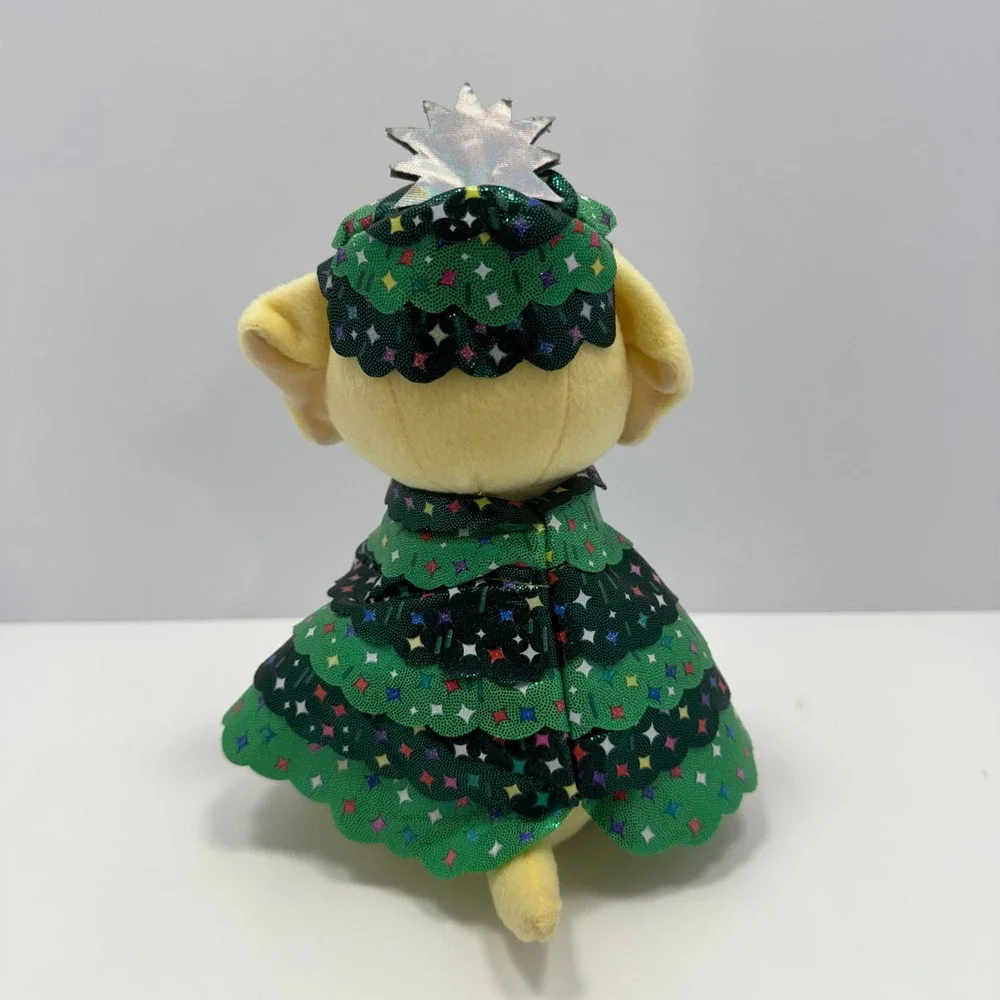 Raising Canes Christmas Tree Dog Plush 2023 Holiday Mascot Yellow Lab 8 Inch